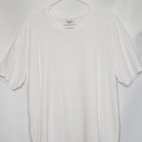 Danish Endurables White Short Sleeve Tee Classic Organic Cotton Modal Men's XXL - Picture 2 of 10
